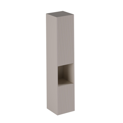 Thebalux Modena Colonne haute - 36x35x165cm - ouverture à droite - 2 portes - push open - Sahara Sand