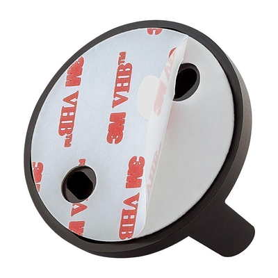 Tiger Tune Handdoekhaak - enkel - rond - zelfklevend - zwart