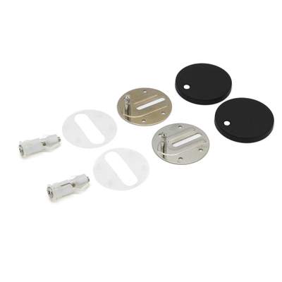 QeramiQ Parte Bevestigingsset - voor toiletzitting QeramiQ Dely (Swirl) - mat zwart