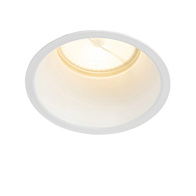 QAZQA Dept spot encastré - set de 2 - 10,5x10,5x10,4cm - dimmable - IP44 - blanc mat