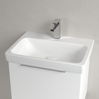 Villeroy & Boch Architectura Wastafel - 44.5x60cm - met kraangat - geslepen onderkant - White Alpine (glans wit)