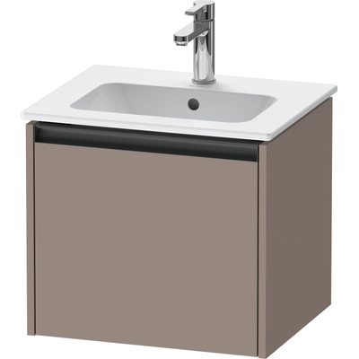 Duravit Ketho.2 Wastafelonderkast - 51x42x44cm geschikt - voor 1 waskom - spaanplaat - basalt mat