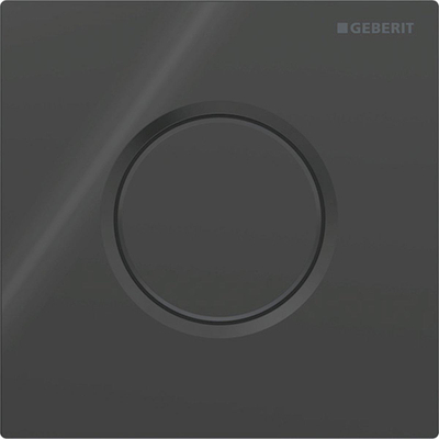 Geberit type 01 plaque de commande pour urinoir - pneumatique - carré - Noir intense RAL 9005