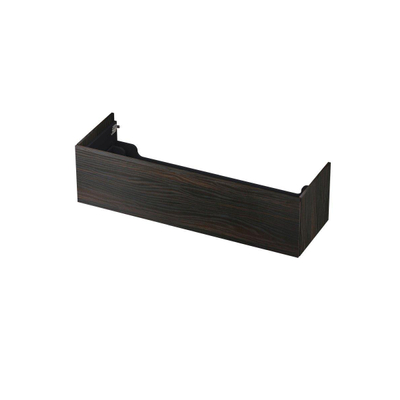 INK Wastafelonderkast - 140x45x37.6cm - 1 lade - push to open - met recht opdekfront - MFC - Intens eiken