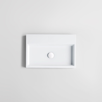 Clou Mini Wash Me lave-mains 48x32cm sans trou de robinet Céramique blanc