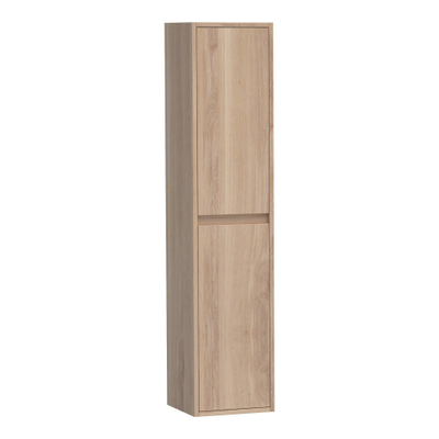 Saniclass Nexxt 160 Badkamerkast - 160x35x35cm - 2 links/rechtsdraaiende deuren - hout - Smoked oak