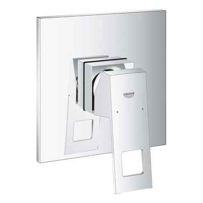 Grohe Eurocube Inbouwthermostaat - 1 knop - zonder omstel - chroom