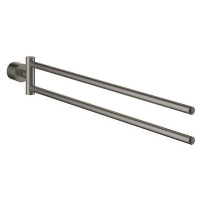 GROHE Atrio 2-lids handdoekhouder draaibaar brushed hard graphite