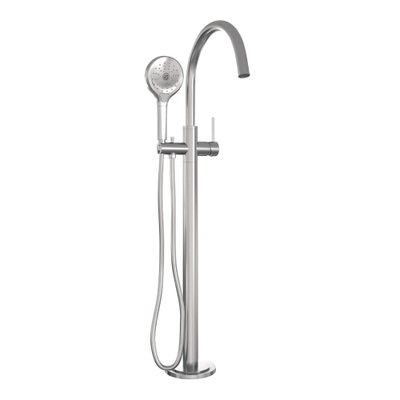 Brauer Brushed Edition Robinet de bain sur pied avec douchette 3 jets ColdStart Nickel brossé PVD