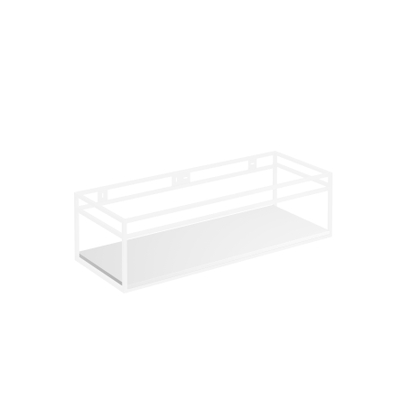 Clou Frame tablette 106.8x42cm encastrée Aluite blanc