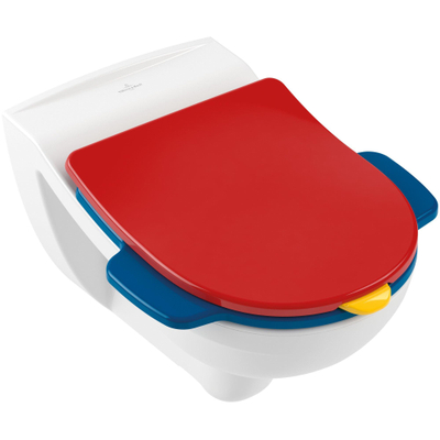 Villeroy & Boch o.novo kids toiletzitting - 1 grote en kleine zitting - 1 deksel mutlicolor - blauw (glans multi)