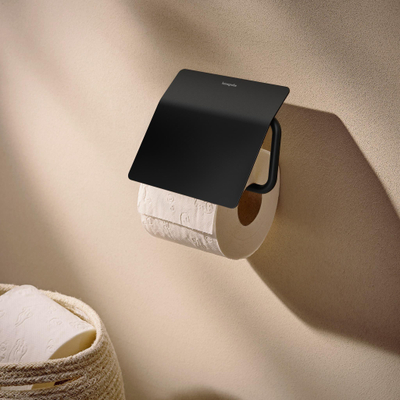Hansgrohe AddStoris S closetrolhouder klep mat zwart