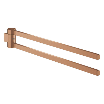 Grohe Selection Handdoekhouder - 40cm - dubbel - draaibaar - brushed warm sunset (koper)