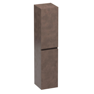 BRAUER Joy Armoire de salle de bains - 160x35x35cm - 2 portes - sans poignée - ouvrant à gauche ou à droite - Erosion