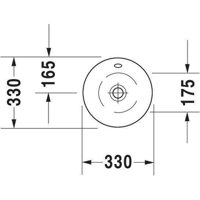 Duravit Starck 1 waskom ø33cm met wondergliss (vuilafstotende behandeling) wit