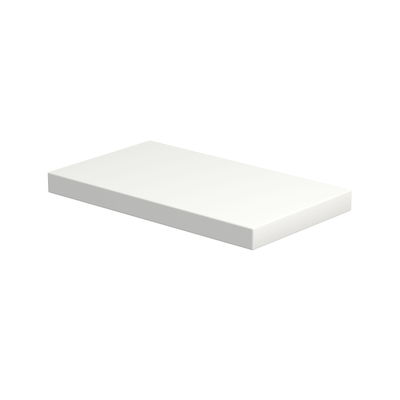 Proline plaque de couverture de la lave-mains supérieure laquée 40x23x3.2cm blanc mat