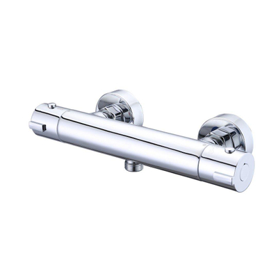 Adema Sparkle 2.0 Ensemble de douche - robinet thermostatique - barre de douche 70 cm - douchette ronde - flexible de douche métallique - chrome