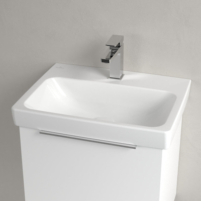 Villeroy & Boch Architectura wastafel - 42x55cm - met 1 kraangat - zonder overloop CeramicPlus - White Alpine (glans wit)