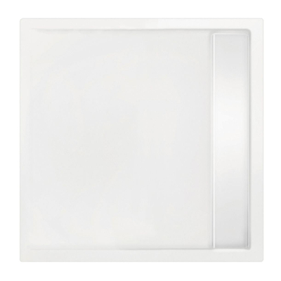 Xenz Easy Tray douchevloer - 80x80x5cm - acryl - zonder gootcover - wit
