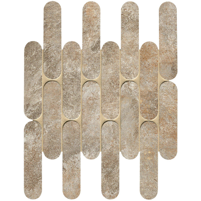 Fap Ceramiche Nobu carrelage mural et de sol - 80x80cm - rectifié - aspect pierre naturelle - Cocoa mat (marron)