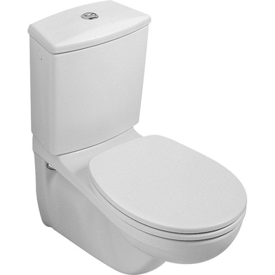 Villeroy & Boch O.novo cuvette duo-bloc - murale avec rebord de rinçage à évacuation profonde blanc