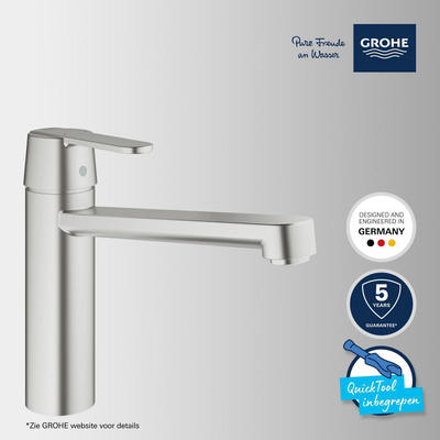 Grohe Get Keukenkraan - rvs