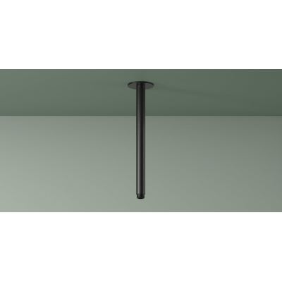 Hotbath Ace Bras de douche plafond - 30cm - rond - Noir mat PVD