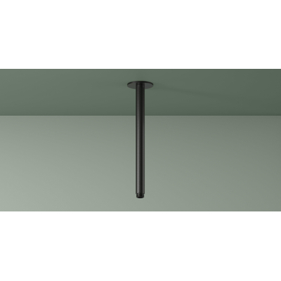 Hotbath Ace Plafondbuis - 30cm - rond - PVD - zwart geborsteld
