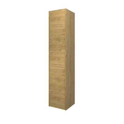 Proline Hoge kast P2O - 35x35x169cm - 1 deur push to open - 4 glazen planchettes - ideal oak