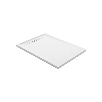 Geberit Sestra Douchevloer - 160x90cm - structuur wit leisteen