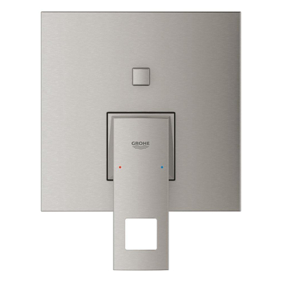 GROHE Eurocube partie apparente pour robinet de baignoire encastré avec inverseur supersteel