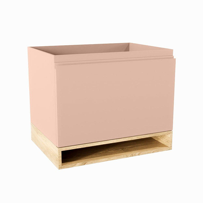 Mondiaz FLOTT Meuble sous vasque - 60x45x50cm - 1 tiroir - softclose - Rosee