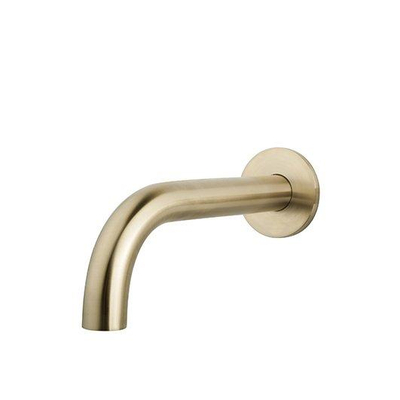 Wiesbaden Caral baduitloop rond 20 cm 1/2'' geborsteld messing PVD