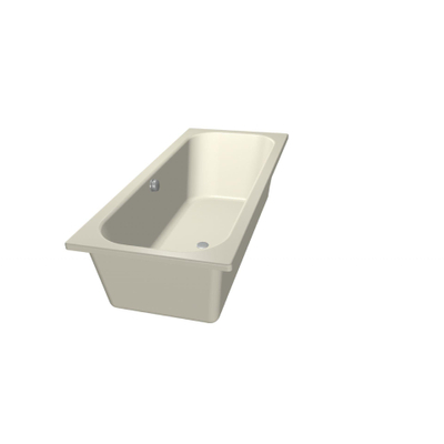 Xenz Aruba Baignoire - 180x80x48 - bonde au milieu - acrylique - pergamon