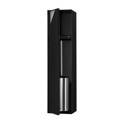 Looox special collection Brosse de toilette encastrée carrelable noir mat