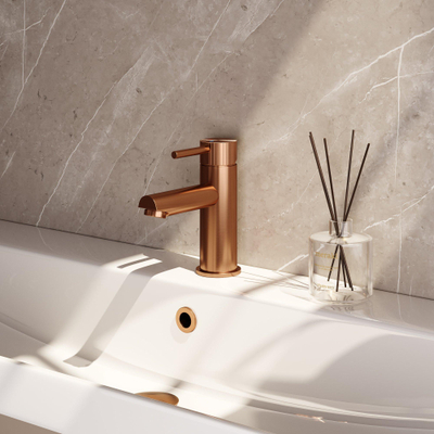 BRAUER Stripe Mitigeur lavabo bas en applique - modèle A - cuivre brossé PVD