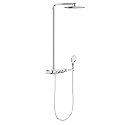 Grohe Rainshower SmartControl ensemble de douche pluie apparent – thermostatique – douche de tête Ø 36 cm – barre de douche – chrome
