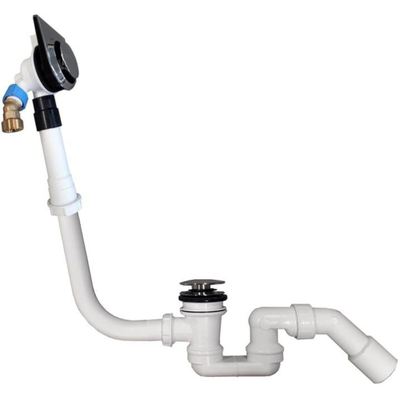 Villeroy & Boch vidage de baignoire avec alimentation pour Oberon 2.0 chrome et blanc brillant