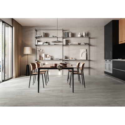 SAMPLE Terravito Giunto Vloer- en wandtegel - 60x120cm - 9mm - gerectificeerd - (Zilver)