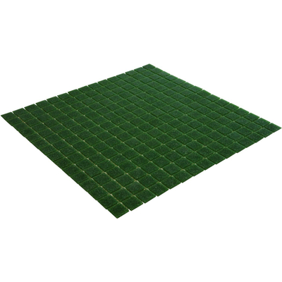 La Mosaic Factory Amsterdam carreau mosaïque - 32,2x32,2cm - carrelage mural et de sol - Carré - Verre Vert Foncé Mat