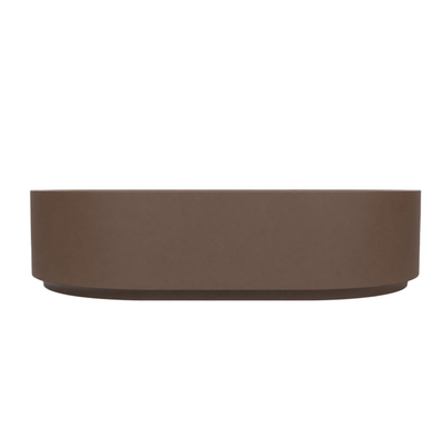 Arcqua Case Opbouw Waskom - ovaal - 55x36cm - mat chocola