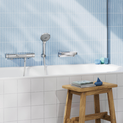 Grohe Grohtherm 2000 Badkraan - thermostatisch - met koppelingen - chroom