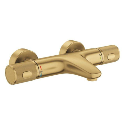 Grohe Vitalio Joy Badset - 175cm handdouche - 3 straalsoorten - thermostaatkraan - brushed cool sunrise (goud)