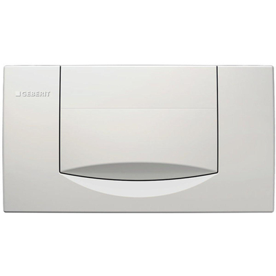 Geberit Jazzline 200F bedieningplaat - met frontbediening - voor toilet - 34x18.5cm - wit
