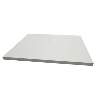 Xenz Flat Plus receveur de douche 90x90cm carré blanc mat