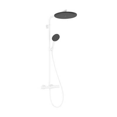 Hansgrohe Raindance alive S - showerpipe - 300 - 1jet Puro - ecosmart Ecostat Element - mat wit