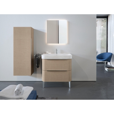 Lavabo Duravit Happy d.2 65x50.5cm 1 trou de robinet avec trop-plein blanc