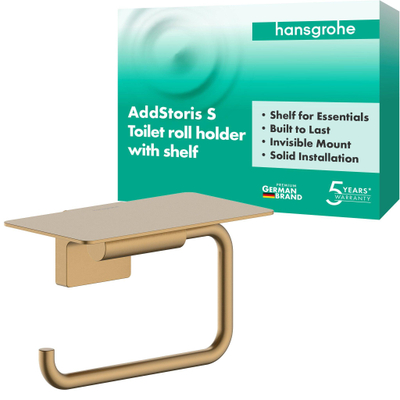 Hansgrohe AddStoris S closetrolhouder met planchet BBR