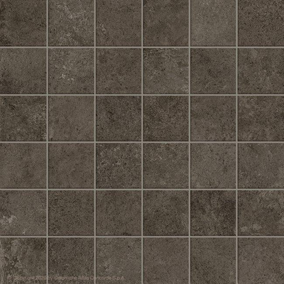 Terravito Sigillo mozaïektegel - 29.6x29.6cm - 8mm - gerectificeerd - Betonlook - Antraciet