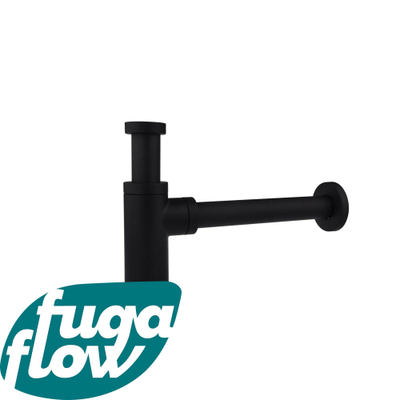 FugaFlow Efficiente Sobrado design siphon à cupule 1.1/4" pour lavabo mat noir -